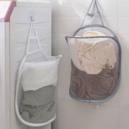 Folding Laundry Basket Organizer for Dirty Clothes Bathroom