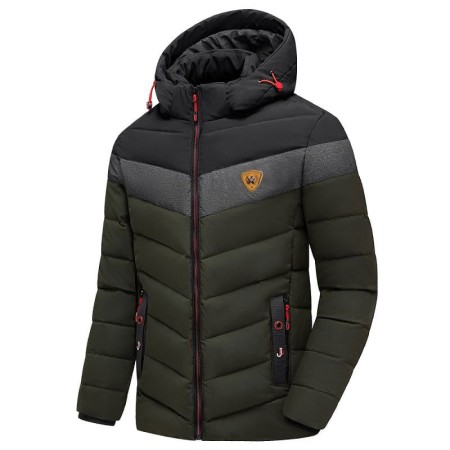 Casual Warm Thick Waterproof Jacket Army-04