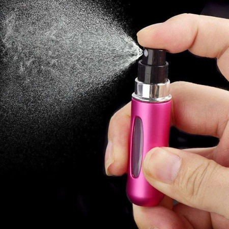 (2 Pcs)5ml Portable Mini Aluminum Refillable Perfume Bottle (2 Pcs)